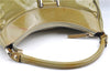 Authentic GUCCI Abbey Shoulder Hand Bag Purse Enamel 189833 Green H0034