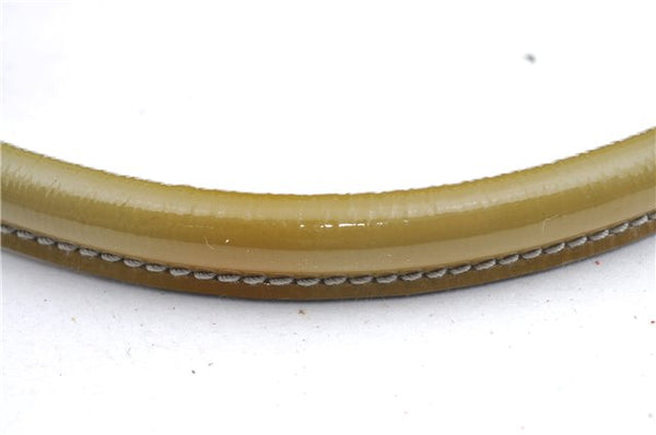 Authentic GUCCI Abbey Shoulder Hand Bag Purse Enamel 189833 Green H0034