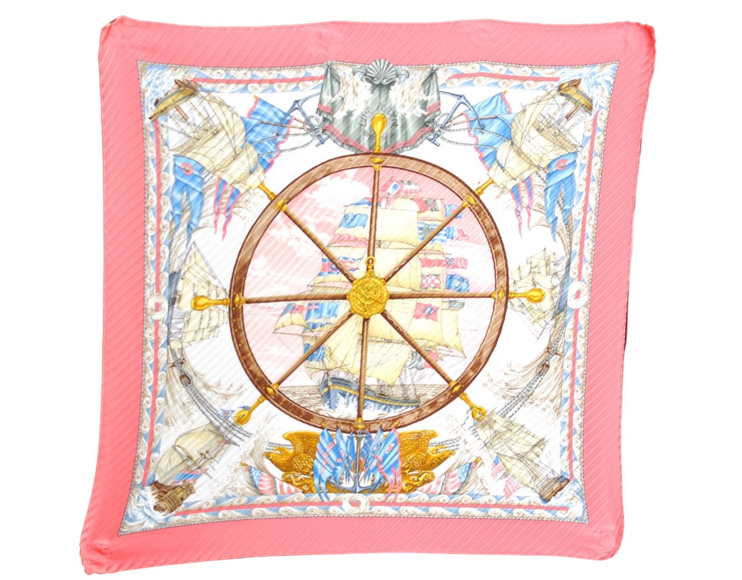 Authentic HERMES Pleats Scarf 