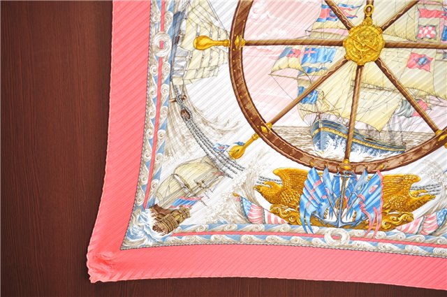 Authentic HERMES Pleats Scarf 