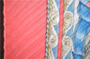 Authentic HERMES Pleats Scarf "iuc le vent" Silk Pink Box H0082