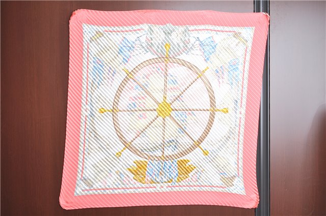 Authentic HERMES Pleats Scarf 