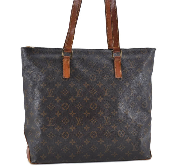 Authentic LOUIS VUITTON Monogram Cabas Mezzo Tote Bag M51151 LV H0088