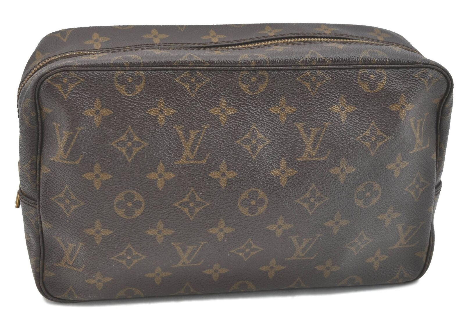 Auth LOUIS VUITTON Monogram Trousse Toilette 28 Clutch Hand Bag M47522 LV H0173