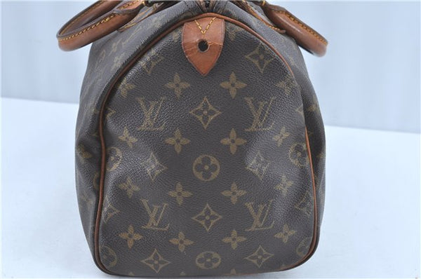 Authentic Louis Vuitton Monogram Speedy 30 Hand Bag M41526 LV Junk H0461