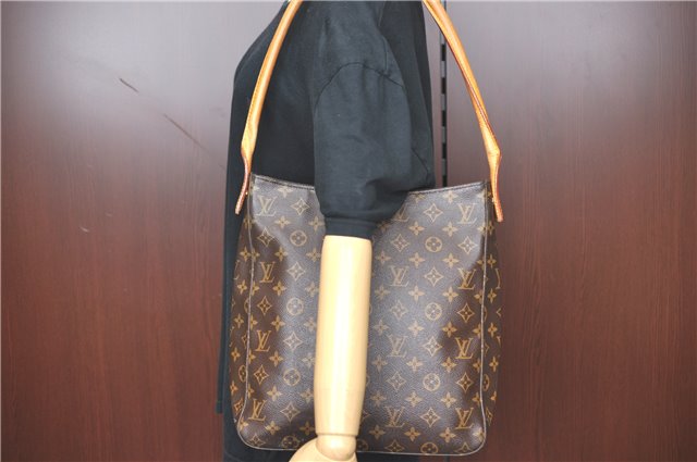 Authentic Louis Vuitton Monogram Looping GM Shoulder Bag M51145 LV H0478