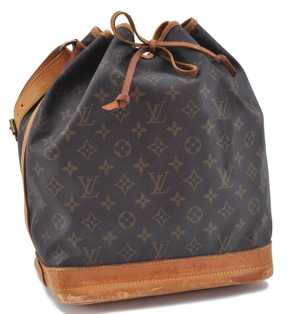 Authentic LOUIS VUITTON Monogram Noe Shoulder Bag M42224 LV H0499