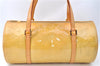 Authentic Louis Vuitton Vernis Bedford Hand Bag Yellow M91006 LV H0668