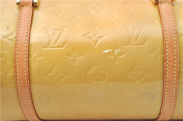 Authentic Louis Vuitton Vernis Bedford Hand Bag Yellow M91006 LV H0668