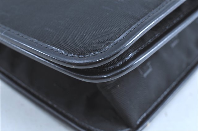 Authentic Christian Dior Shoulder Cross Body Bag Nylon Leather Black H0765