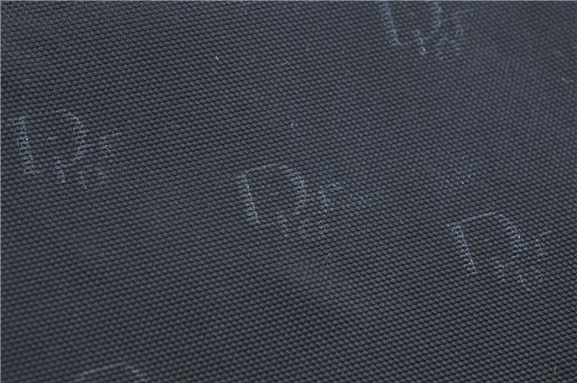 Authentic Christian Dior Shoulder Cross Body Bag Nylon Leather Black H0765