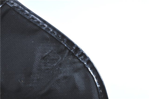 Authentic Christian Dior Shoulder Cross Body Bag Nylon Leather Black H0765