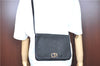 Authentic Christian Dior Shoulder Cross Body Bag Nylon Leather Black H0765
