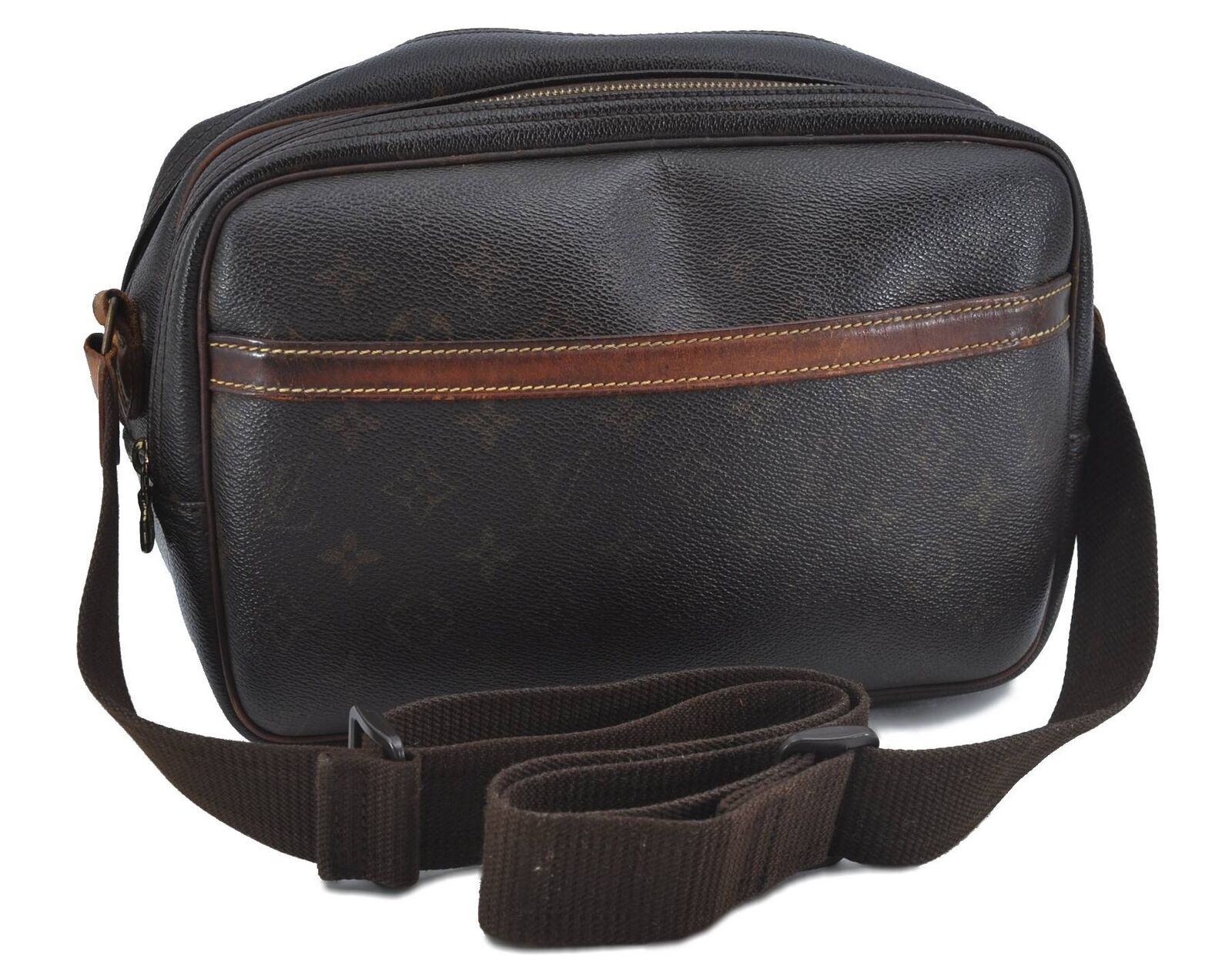 Auth LOUIS VUITTON Monogram Reporter PM Shoulder Cross Body Bag M45254 LV H0929