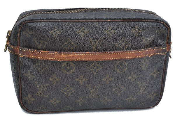 Authentic LOUIS VUITTON Monogram Compiegne 23 Clutch Hand Bag M51847 LV H1019