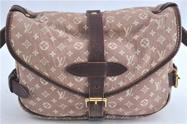 Louis Vuitton Monogram Idylle Saumur PM Shoulder Cross Bag Pink M40669 LV H1077