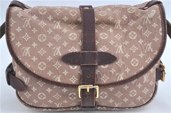 Louis Vuitton Monogram Idylle Saumur PM Shoulder Cross Bag Pink M40669 LV H1077