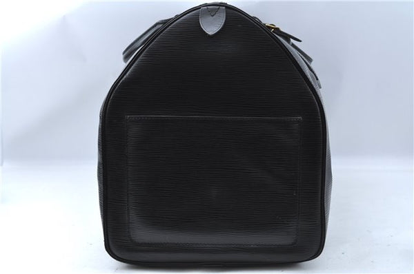 Authentic Louis Vuitton Epi Keepall 55 Boston Travel Bag Black M42952 LV H1166