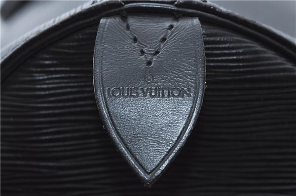 Authentic Louis Vuitton Epi Keepall 55 Boston Travel Bag Black M42952 LV H1166