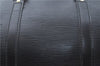 Authentic Louis Vuitton Epi Keepall 55 Boston Travel Bag Black M42952 LV H1166