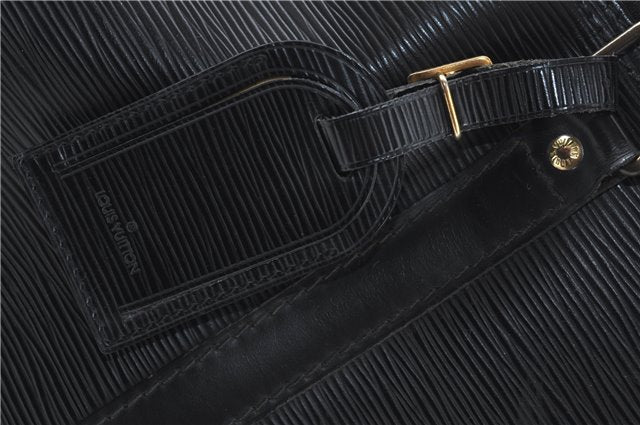 Authentic Louis Vuitton Epi Keepall 55 Boston Travel Bag Black M42952 LV H1166