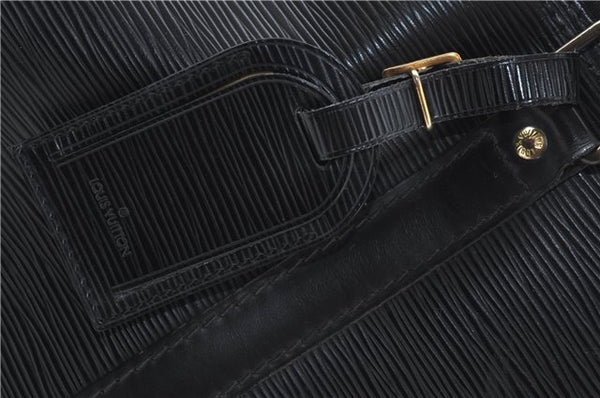 Authentic Louis Vuitton Epi Keepall 55 Boston Travel Bag Black M42952 LV H1166
