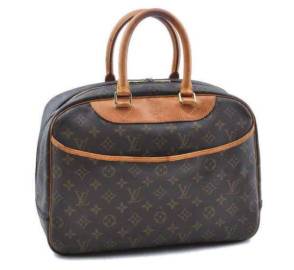 Authentic LOUIS VUITTON Monogram Deauville Hand Bag M47270 LV H1200