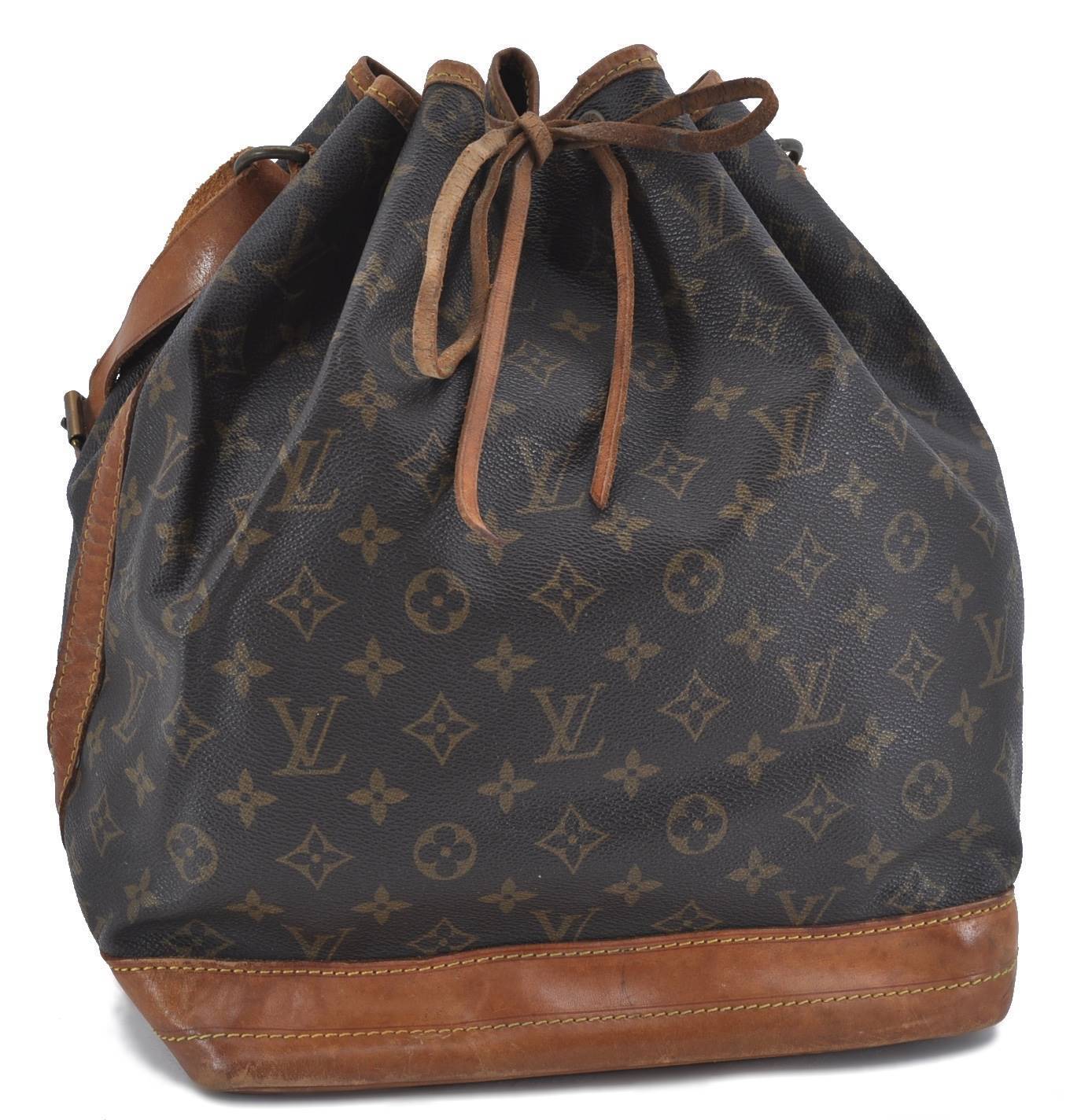 Authentic LOUIS VUITTON Monogram Noe Shoulder Bag M42224 LV H1380