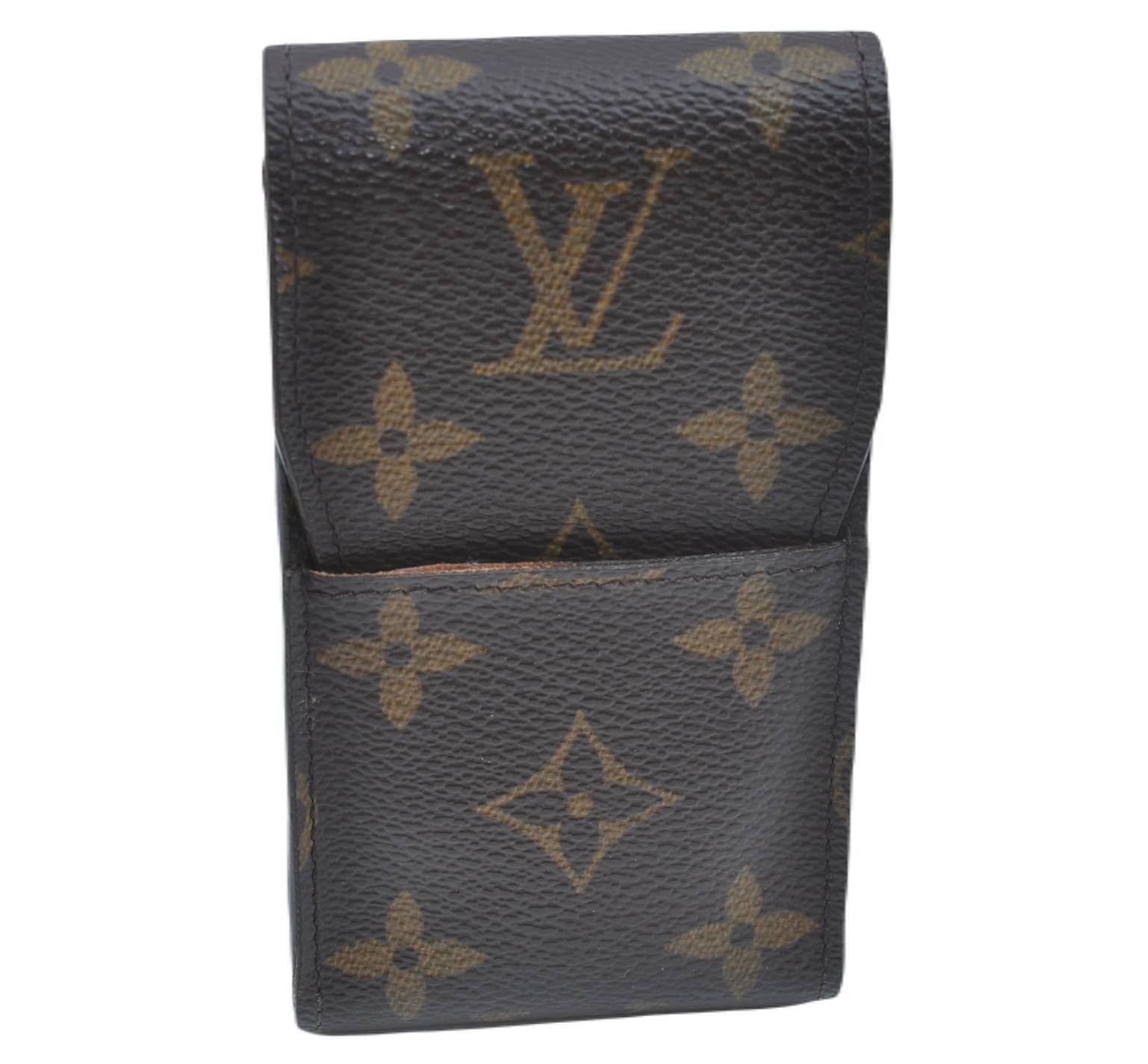 Authentic LOUIS VUITTON Monogram Etui Cigarette Case M63024 LV H1450