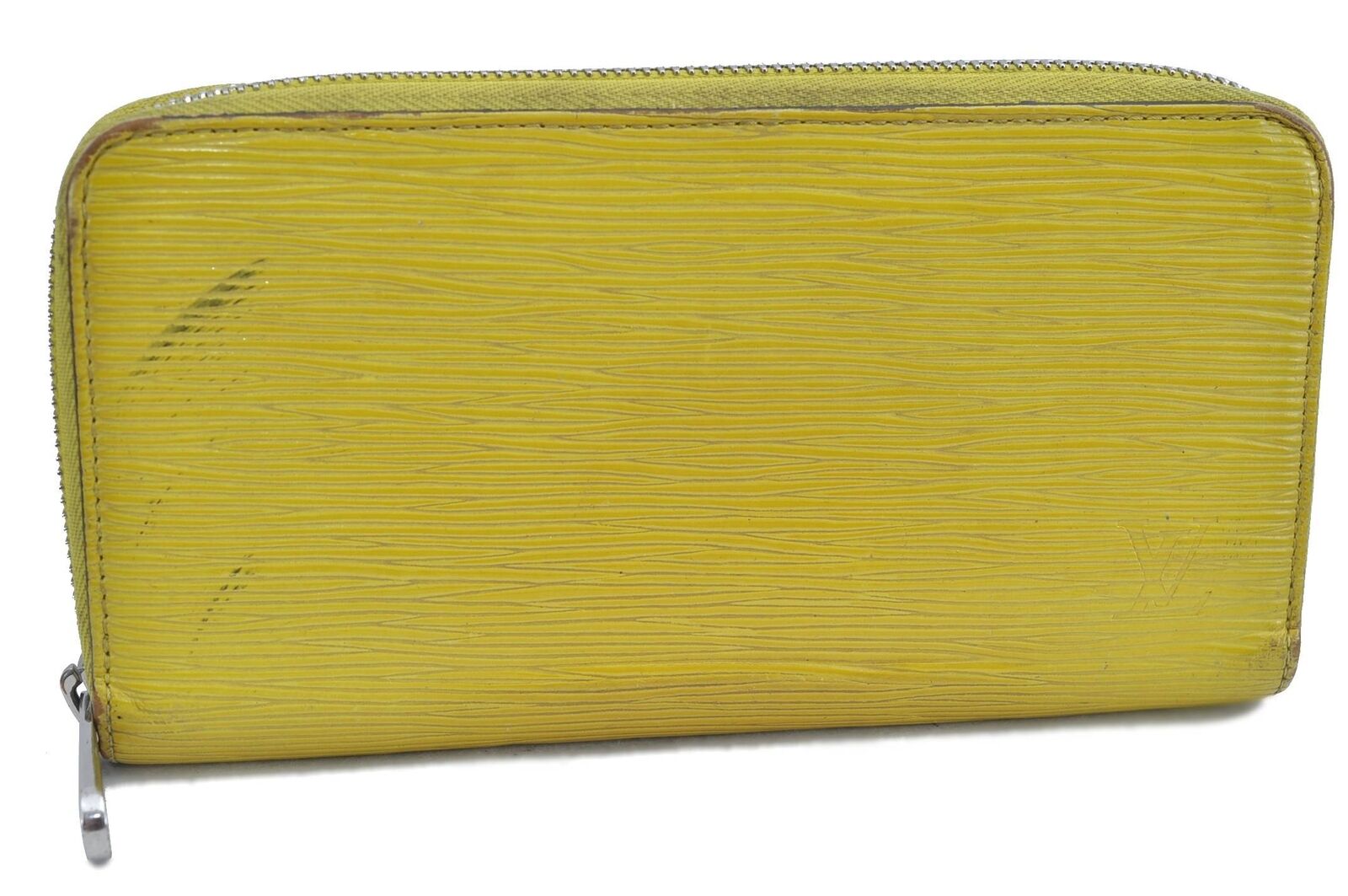 Authentic LOUIS VUITTON Epi Zippy Long Wallet Purse Yellow M80321 LV H1467