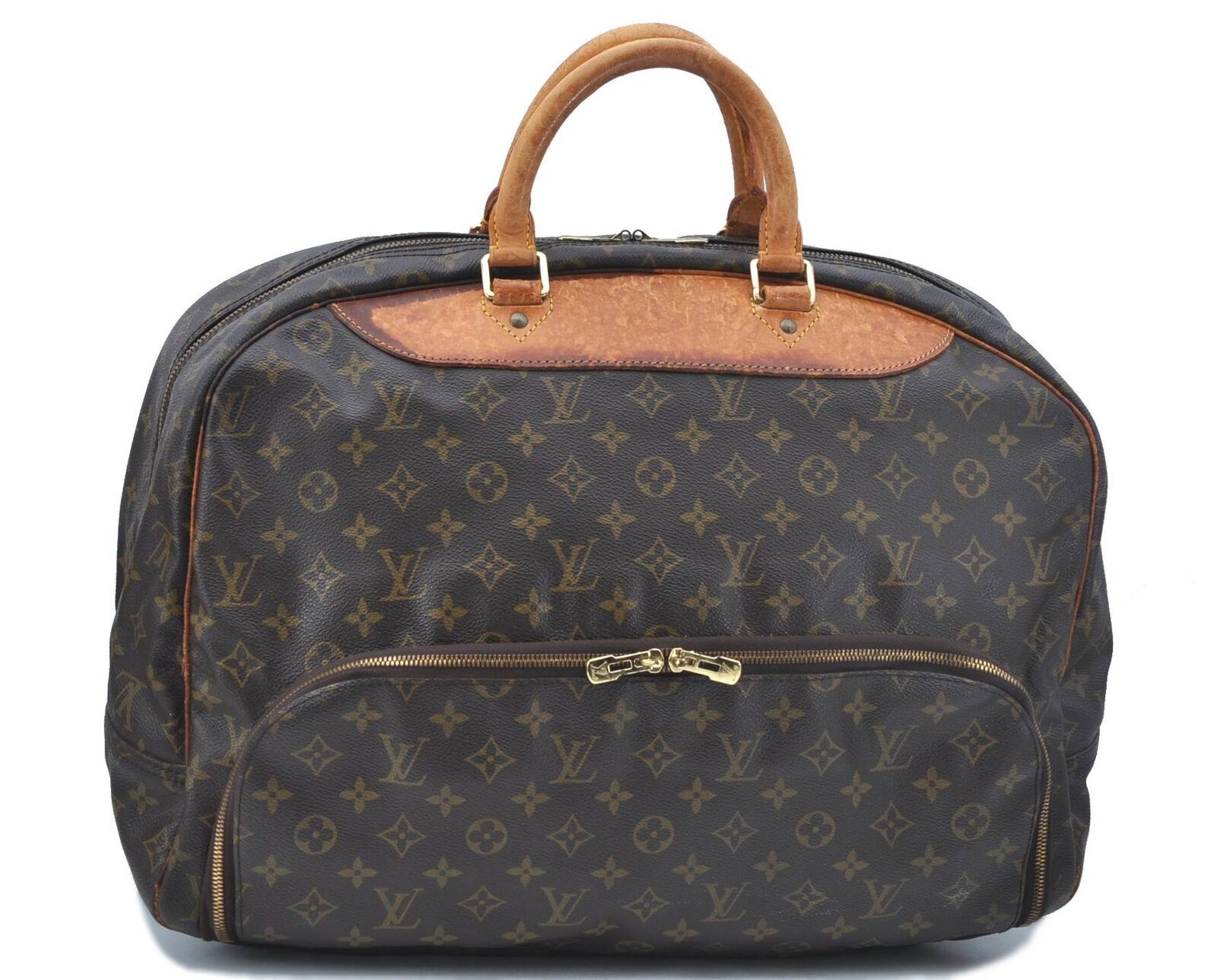 Auth LOUIS VUITTON Monogram Evasion Boston Travel Bag Hand Bag M41442 LV H1474