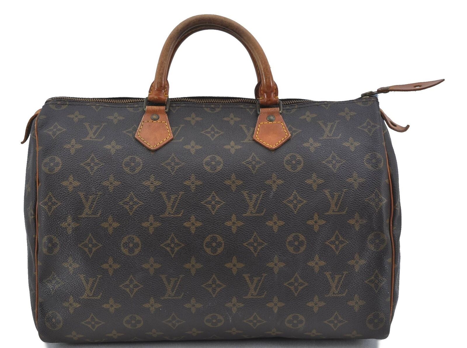 Authentic LOUIS VUITTON Monogram Speedy 35 Hand Bag M41524 LV H1482