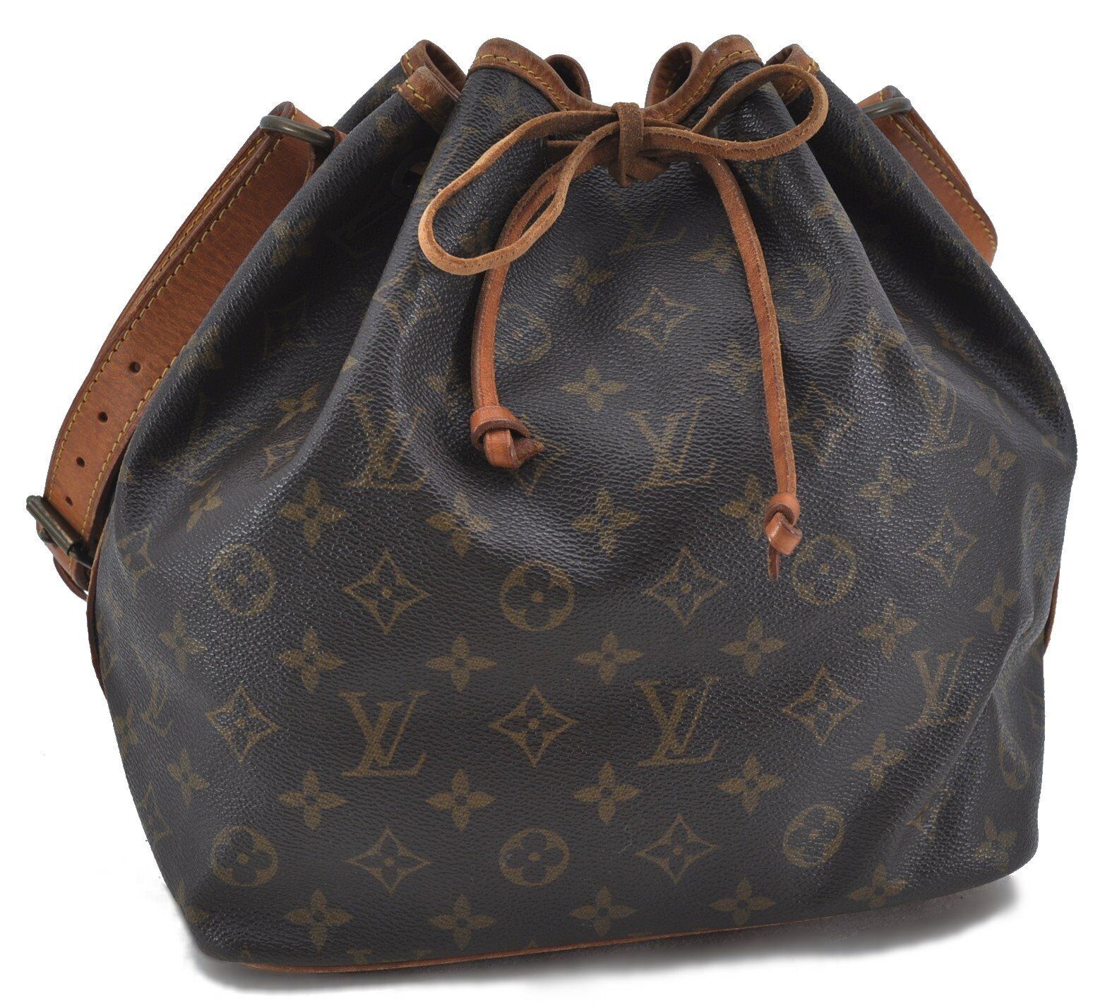 Authentic LOUIS VUITTON Monogram Petit Noe Shoulder Bag M42226 LV H1486