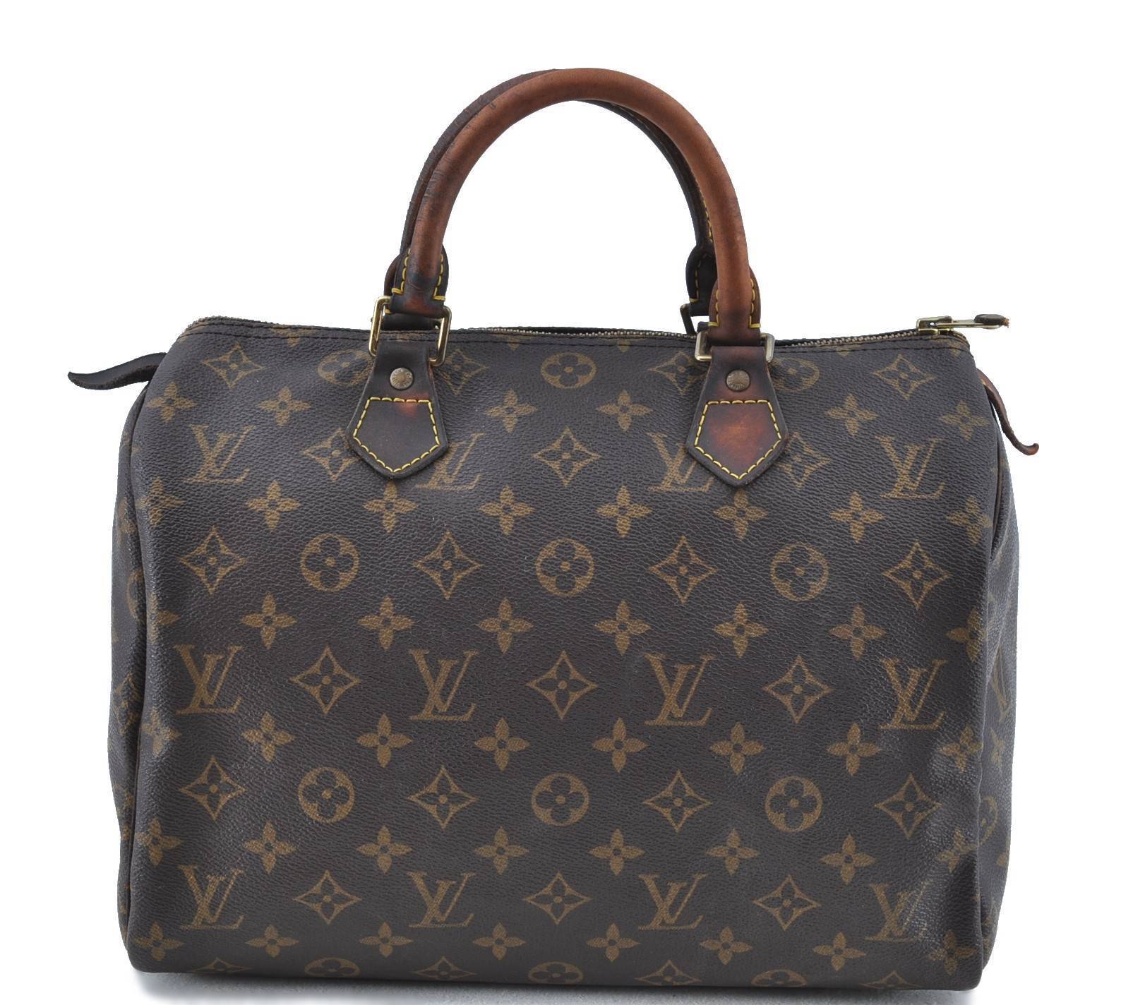 Authentic LOUIS VUITTON Monogram Speedy 30 Hand Bag M41526 LV H1498