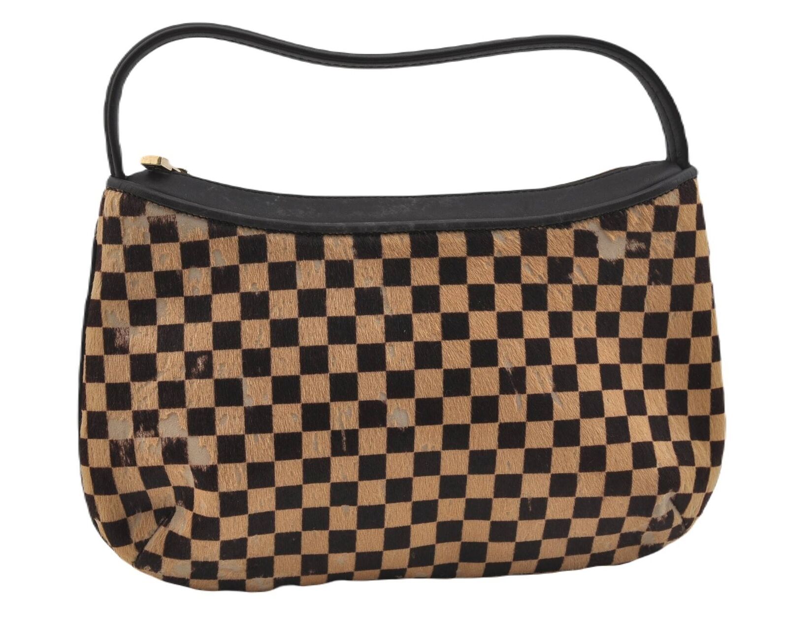 Authentic LOUIS VUITTON Damier Sauvage Tiger Hand Bag M92132 LV H1540