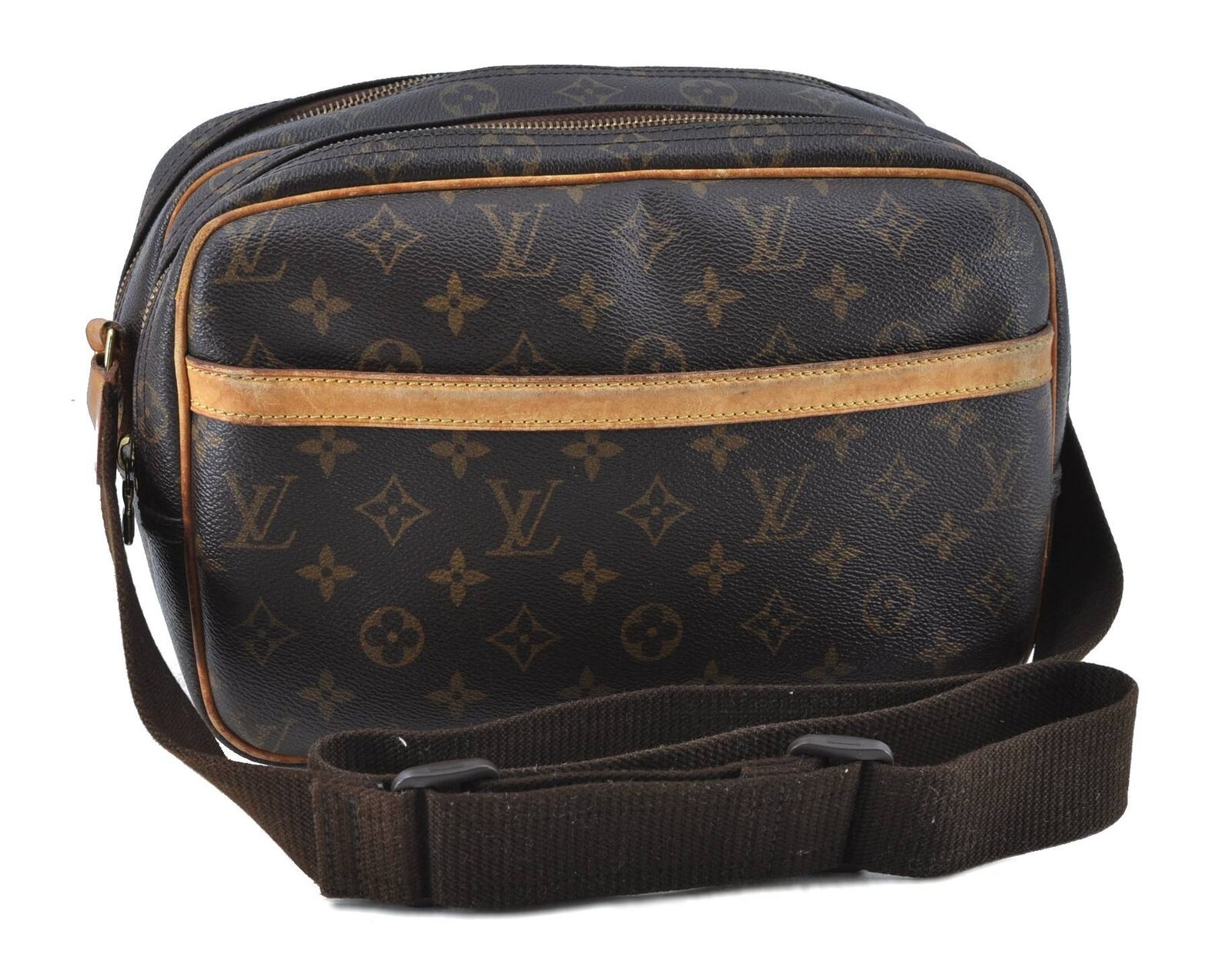 Auth LOUIS VUITTON Monogram Reporter PM Shoulder Cross Body Bag M45254 LV H1576