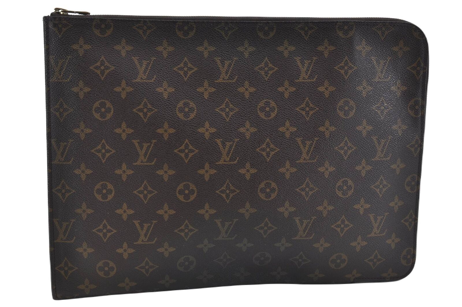 Authentic LOUIS VUITTON Monogram Poche Documents Documents Case M53400 LV H1578