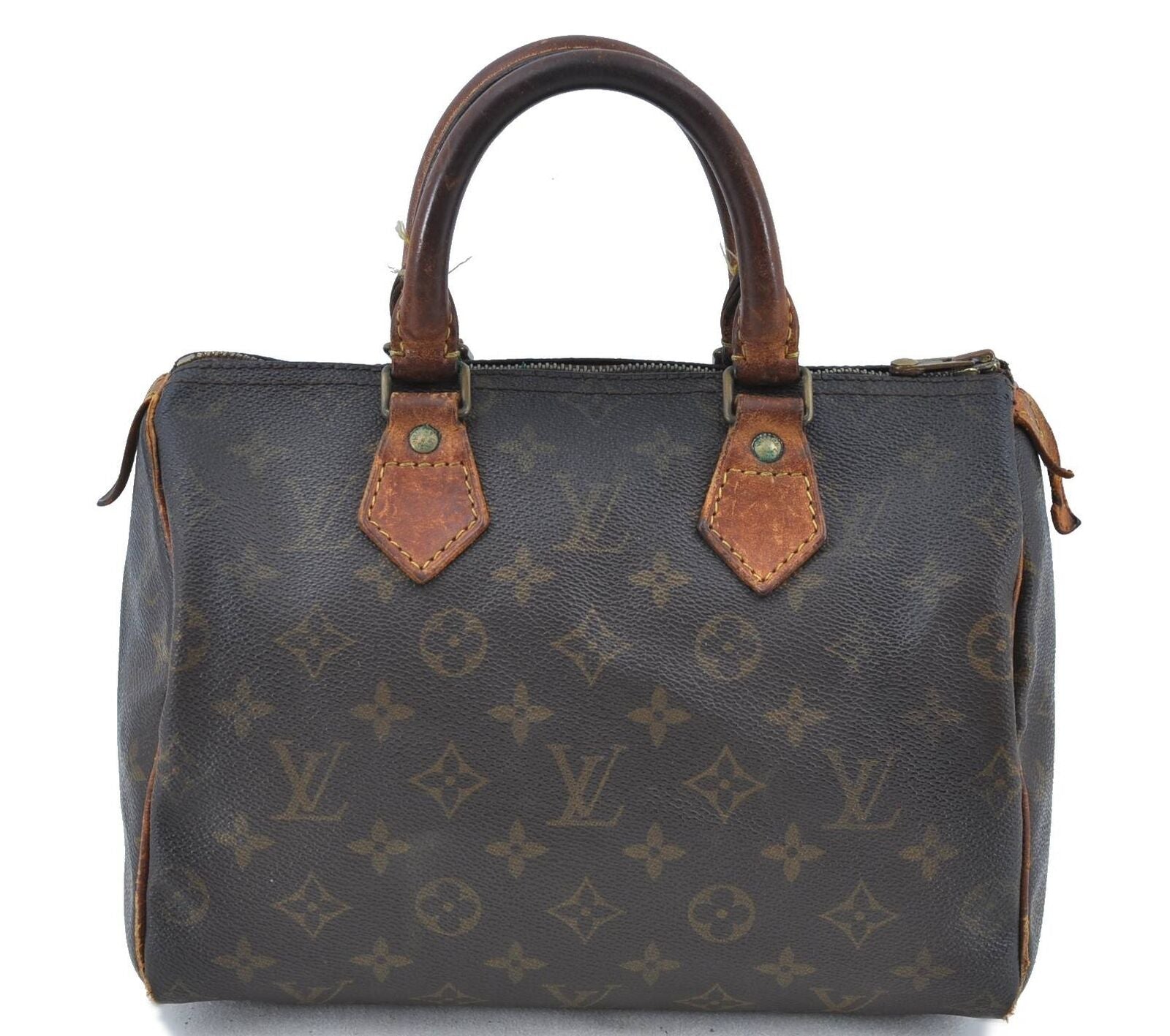 Authentic LOUIS VUITTON Monogram Speedy 25 Hand Bag M41528 LV H1822