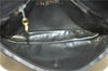 Authentic CHANEL Lamb Skin Matelasse CC Logo Chain Waist Body Bag Black H1884