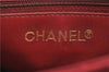 Authentic CHANEL Lamb Skin Matelasse CC Logo Chain Waist Body Bag Red H1893