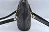 Authentic CHANEL Caviar Skin V Stitch Chain Shoulder Tote Bag Black CC H1915
