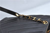 Authentic CHANEL Caviar Skin V Stitch Chain Shoulder Tote Bag Black CC H1915