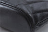 Authentic CHANEL Caviar Skin V Stitch Chain Shoulder Tote Bag Black CC H1915