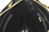 Authentic CHANEL Caviar Skin V Stitch Chain Shoulder Tote Bag Black CC H1915