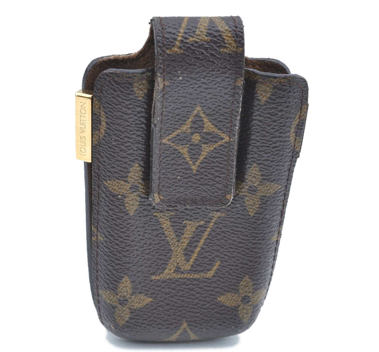 Authentic LOUIS VUITTON Monogram Etui TelePhone International PM M63064 LV H1952