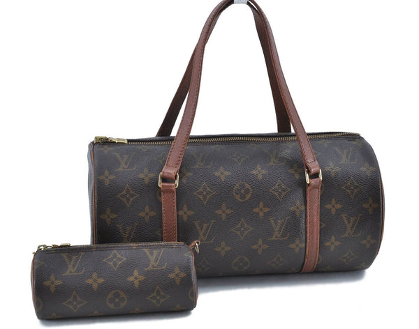 Authentic LOUIS VUITTON Monogram Papillon 30 Hand Bag Old Model LV H2039