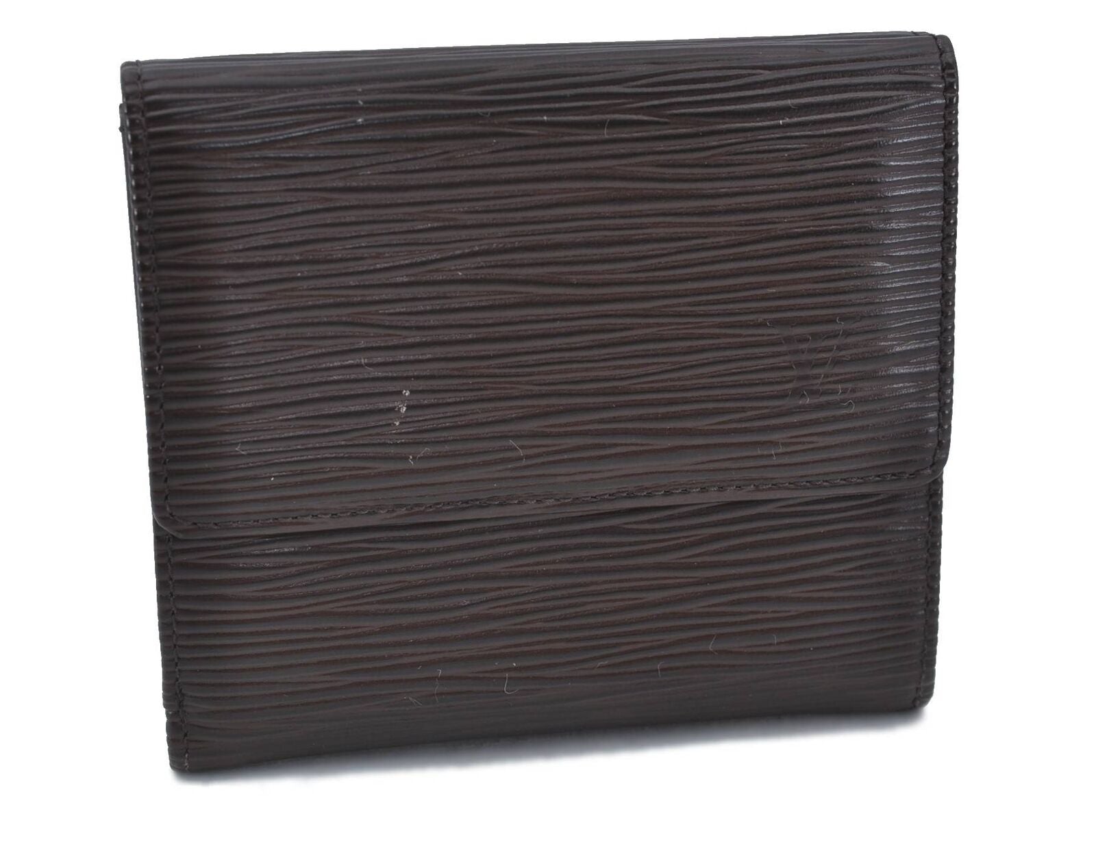 LOUIS VUITTON Epi Porte Monnaie Billets Cartes Credit Wallet M6348D Brown H2046