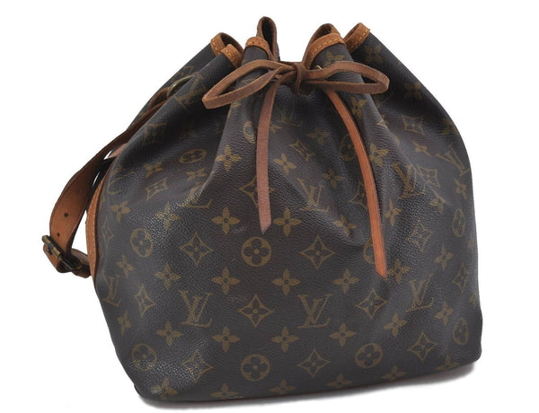 Authentic LOUIS VUITTON Monogram Petit Noe Shoulder Bag M42226 LV H2048