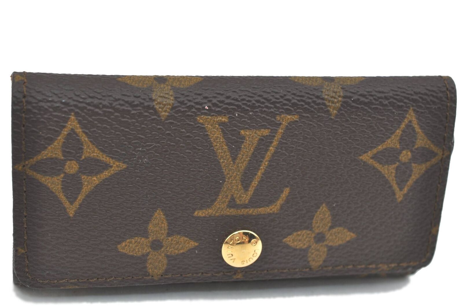 Auth LOUIS VUITTON Monogram Multicles 4 Four Hooks Key Case Old Model LV H2055