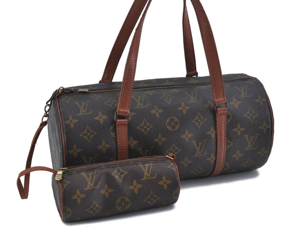 Authentic LOUIS VUITTON Monogram Papillon 30 Hand Bag Old Model LV H2067